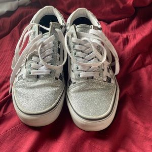 Silver Glitter Old Skool Vans